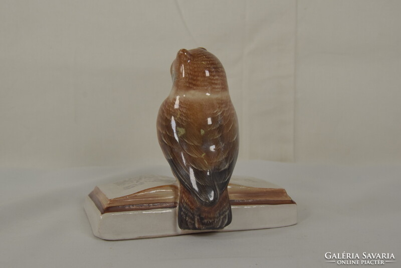 Aquincum retro porcelán bagoly nyitott könyvvel-A240