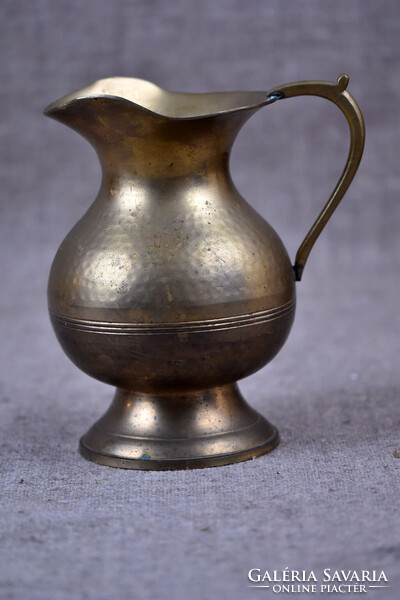 Dekoratív réz bronz kancsó kézi munka Európa 1980-as évek
