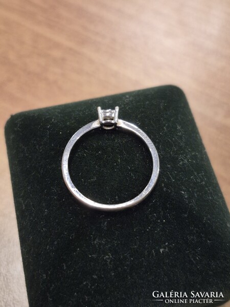 Briliáns gyűrű 14.k 0.03ct  52/es
