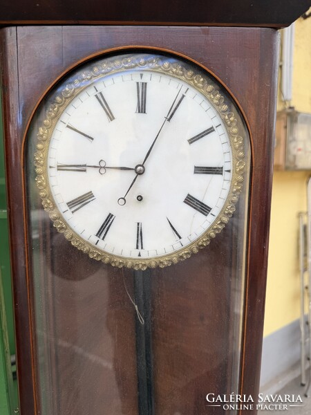 Hollóházi antique Biedermeier wall clock