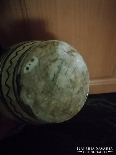 Antik népi váza 20 cm magas a képeken látható állapotban van