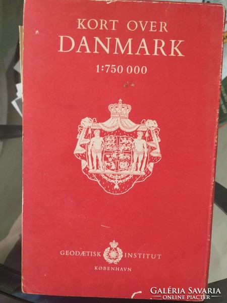 Dánia térkép 1959 - Kort over Danmark