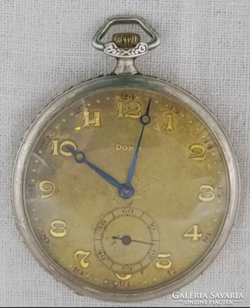 Antique Silver DOXA Pocket Watch (1920s) – Working Condition