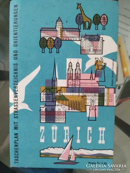 Zürich térkép 1962