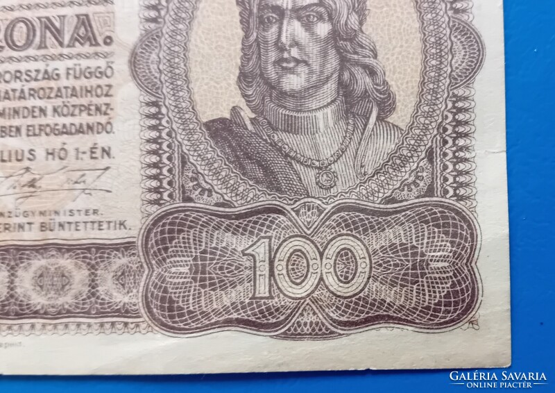 100 Korona 1923 évi