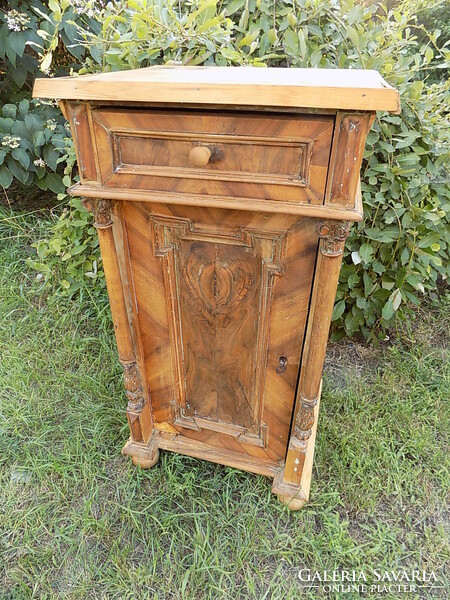 Old German nightstand, early 20th century, in good condition.