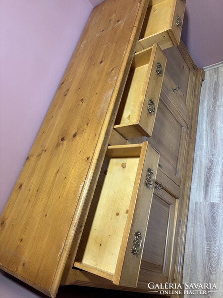 Nagy tömörfa tálaló 188x56/ 100 cm eladó bp 17kerben 84000 ft