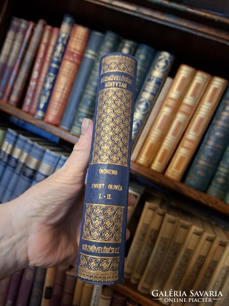 1932-RÉVAI KÖZNŰVELŐDÉSI KÖNYVTÁR -DICKENS: TWIST OLIVER I.-II. EGYBEN EXTRÉM RITKA KÖTETE-gyűjtői!
