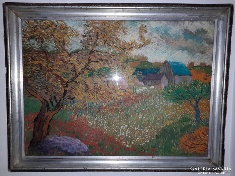 Boromisza Tibor (1880-1960)-régi, nagyméretű festmény.