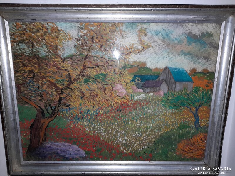 Boromisza Tibor (1880-1960)-régi, nagyméretű festmény.