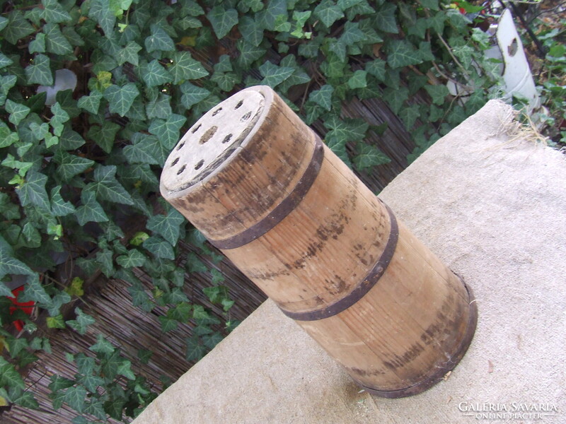 Antique wooden butter churn