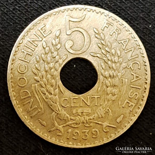 Francia Indokína  5 centime, 1939 (27)