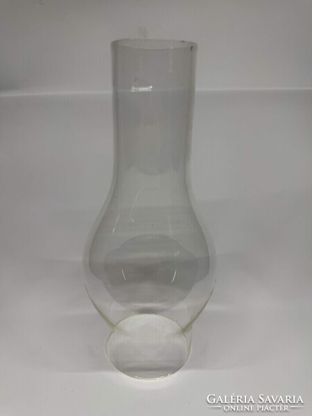 An Qing (安庆) Vintage Petroleum Lamp with Bird Patterned Glass