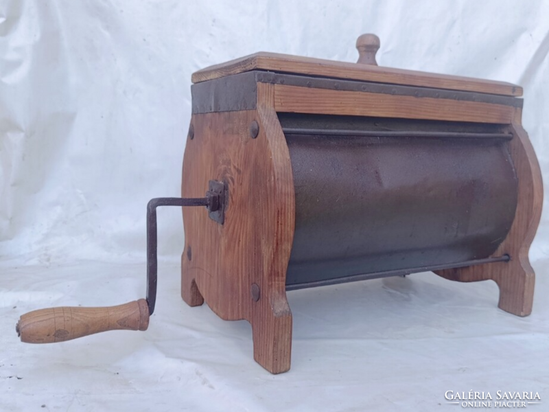 Vintage Wooden Butter Churn – rare ethnographic collector's piece, flawless cylinder (70x36 cm)
