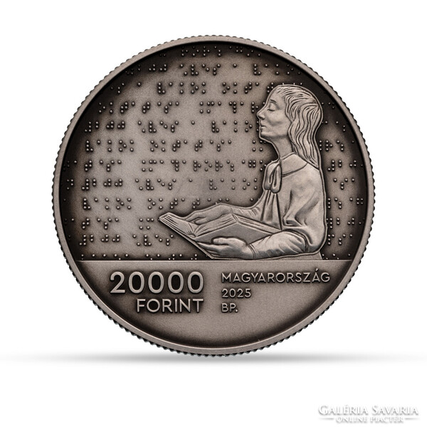2025. 200th Anniversary of Hungarian Education for the Blind Silver Commemorative Coin