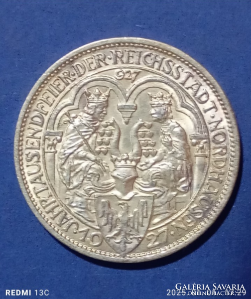 German Empire Commemorative Silver /500%/ Mark 1927. A Extra Condition