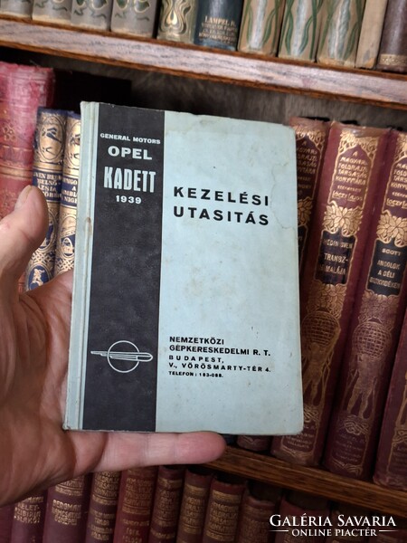 1939 Museum-Quality Auto History Item! OPEL KADETT OPERATING MANUAL - Hungarian Collector's Condition!