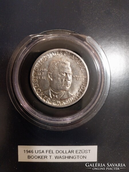 1946 Silver US Half Dollar, Booker T. Washington