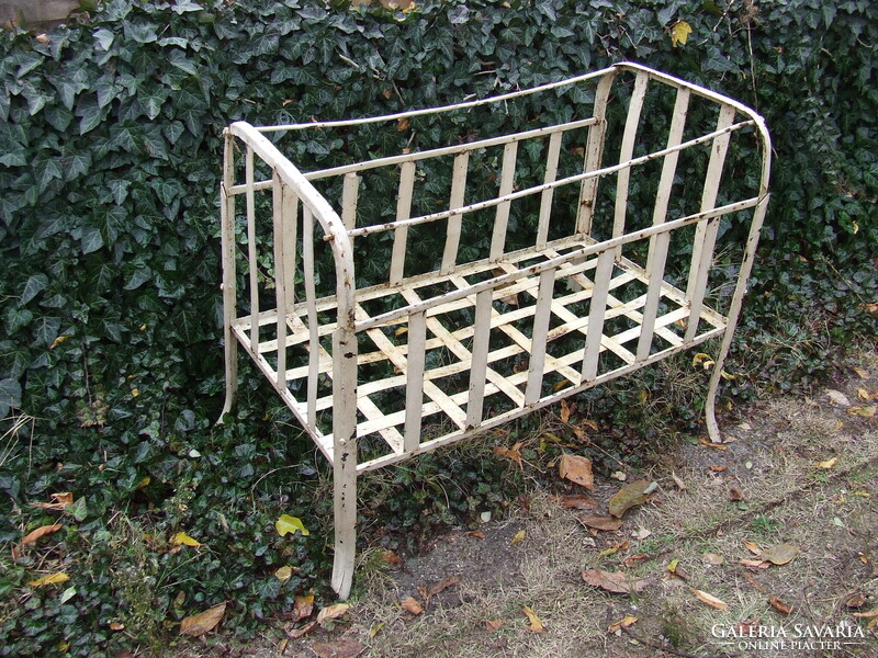 Old iron bed for children