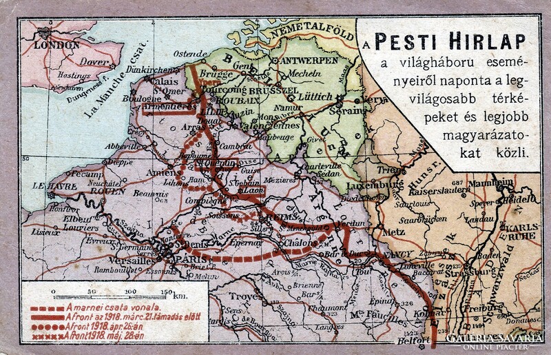 The lines of the world war - the Pesti Hírlap