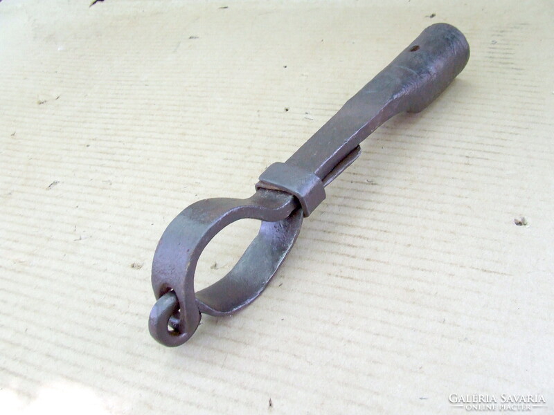 Old forged tool well bucket hook