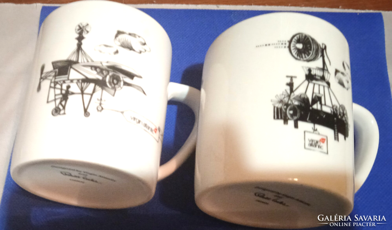 VIRGIN Atlantic Airlines in flight Coffee cups a set of two