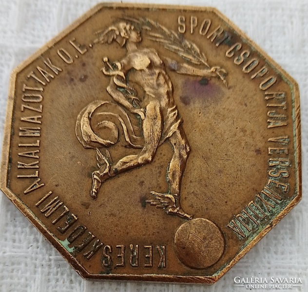 Hollóházi commemorative medal for the National Association of Commercial Employees sports group