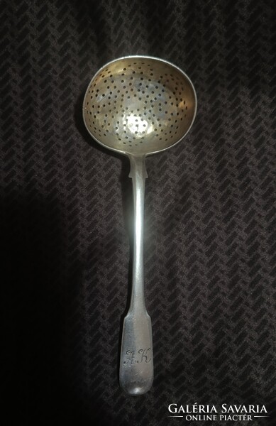 Hollóházi Imperial Antique Silver Strainer Spoon - 1857 Gubkin