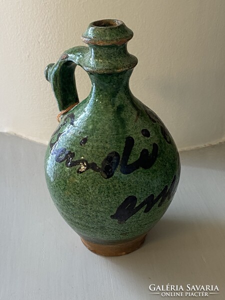 Old blessed water memorial green mug, Bardi Buki memorial