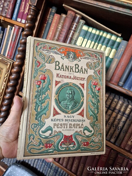 Gyűjtői! 1899-BÁNK BÁN DISZ KIADÁS ALBUM PESTI NAPLÓ -CSÓK ISTVÁN  FESTMÉNYEIVEL ILLUSZTRÁLVA-SZÉP
