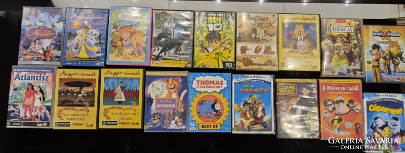 Dvd mesefilmek.