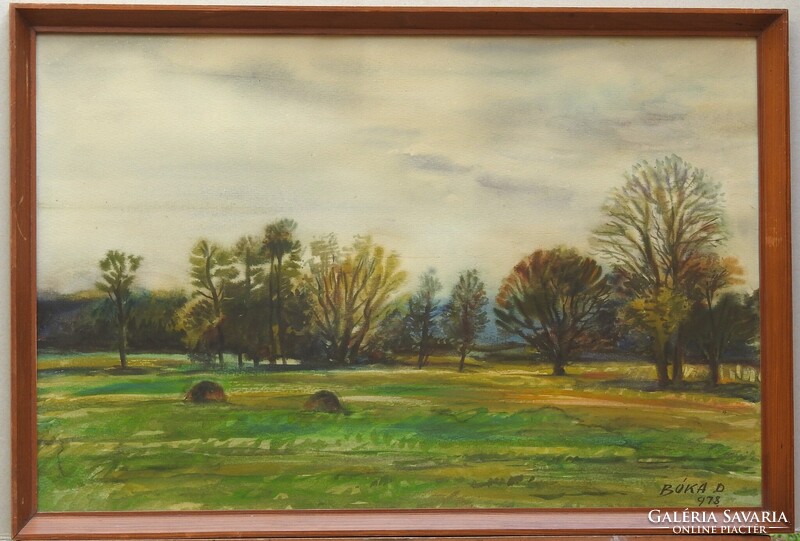 (N) Bóka Dezső (1935 - ) : Rét  (Gigei táj)
