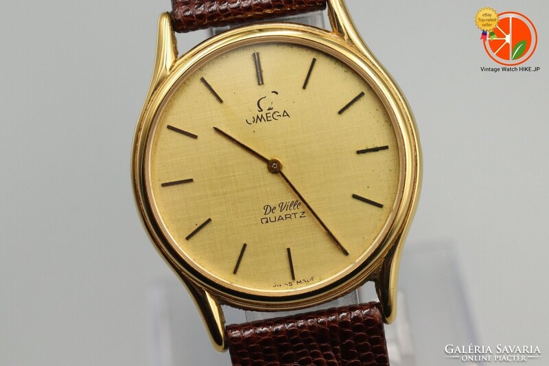 Omega De Ville 191.0077 – Cal. 1365 kvarc karóra, aranyszínű számlap, 33 mm